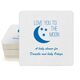 Love You To The Moon Square Coasters Image 1 of 2